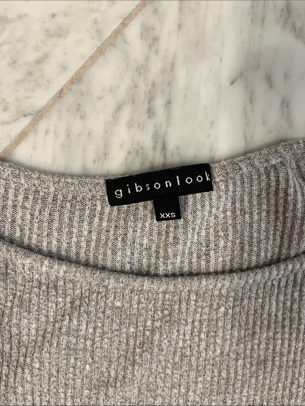 Light Gray Ribbed Sweater - Picture 2 of 4